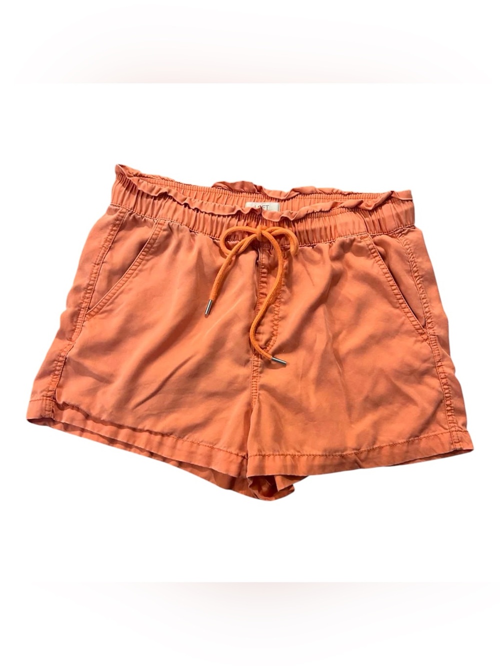 Women's Loft Orange Drawstring Casual Shorts